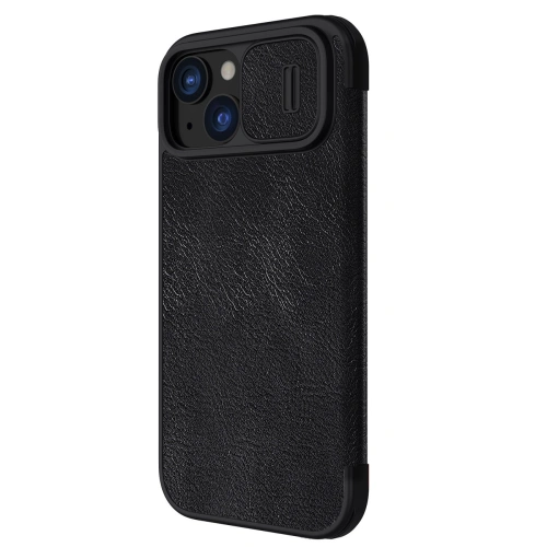 Kup Etui z klapką Nillkin Qin Leather Pro z osłoną aparatu Apple iPhone 15 fekete - NLK1181 - {ean13} - Sklep Home Screen