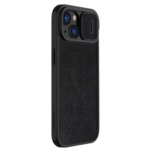 Kup Etui z klapką Nillkin Qin Leather Pro z osłoną aparatu Apple iPhone 15 fekete - NLK1181 - {ean13} - Sklep Home Screen