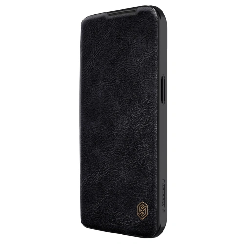 Kup Etui z klapką Nillkin Qin Leather Pro z osłoną aparatu Apple iPhone 15 fekete - NLK1181 - {ean13} - Sklep Home Screen