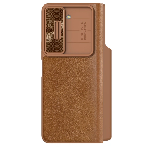 Kup Etui z klapką Nillkin Qin Leather Pro z osłoną aparatu Samsung Galaxy Z Fold 5 hnědé - NLK1182 - {ean13} - Sklep Home Screen