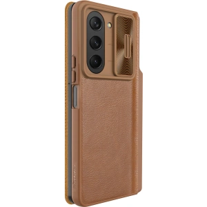 Kup Etui z klapką Nillkin Qin Leather Pro z osłoną aparatu Samsung Galaxy Z Fold 5 hnědé - NLK1182 - {ean13} - Sklep Home Screen