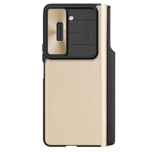 Kup Etui z klapką Nillkin Qin Leather Pro z osłoną aparatu Samsung Galaxy Z Fold 5 zlaté - NLK1183 - {ean13} - Sklep Home Screen