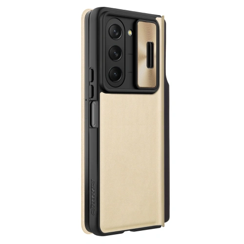 Kup Etui z klapką Nillkin Qin Leather Pro z osłoną aparatu Samsung Galaxy Z Fold 5 zlaté - NLK1183 - {ean13} - Sklep Home Screen