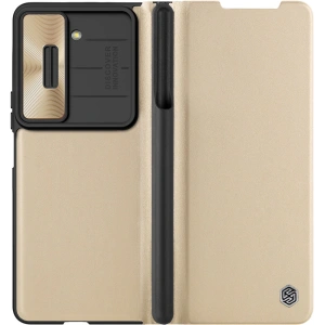 Kup Etui z klapką Nillkin Qin Leather Pro z osłoną aparatu Samsung Galaxy Z Fold 5 zlaté - NLK1183 - {ean13} - Sklep Home Screen