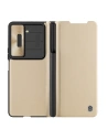 Kup Etui z klapką Nillkin Qin Leather Pro z osłoną aparatu Samsung Galaxy Z Fold 5 złote - NLK1183 - {ean13} - Sklep Home Screen