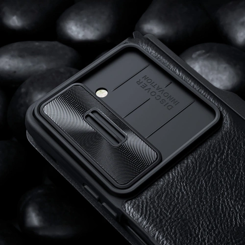 Kup Etui z klapką Nillkin Qin Leather Pro z osłoną aparatu Samsung Galaxy Z Fold 5 złote - NLK1183 - {ean13} - Sklep Home Screen