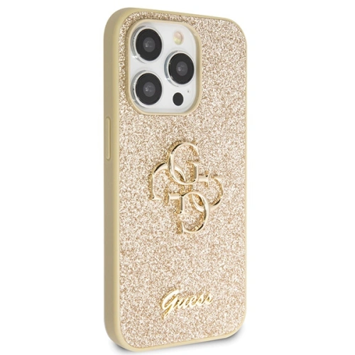 Kup Guess Apple Carcasă GUHCP14LHG4SGD iPhone 14 Pro hardcase Glitter Script Big 4G gold/gold - GUE2767 - {ean13} - Sklep Home Screen