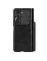 Etui z klapką Nillkin Qin Leather Pro z osłoną aparatu Samsung Galaxy Z Fold 5 fekete
