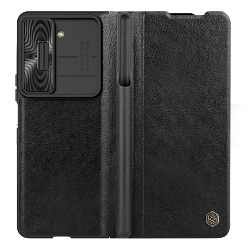 Kup Etui z klapką Nillkin Qin Leather Pro z osłoną aparatu Samsung Galaxy Z Fold 5 fekete - NLK1184 - {ean13} - Sklep Home Screen