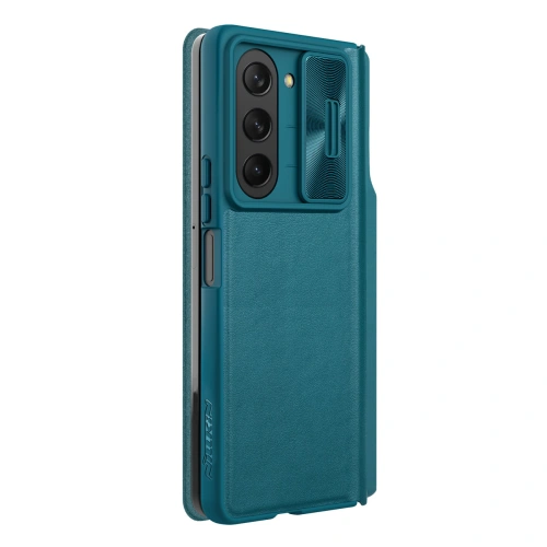 Kup Etui z klapką Nillkin Qin Leather Pro z osłoną aparatu Samsung Galaxy Z Fold 5 zelené - NLK1185 - {ean13} - Sklep Home Screen