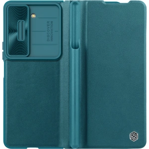 Kup Nillkin Samsung Qin piele Pro flip caz cu capacul camerei Galaxy Z Fold 5 verde - NLK1185 - {ean13} - Sklep Home Screen