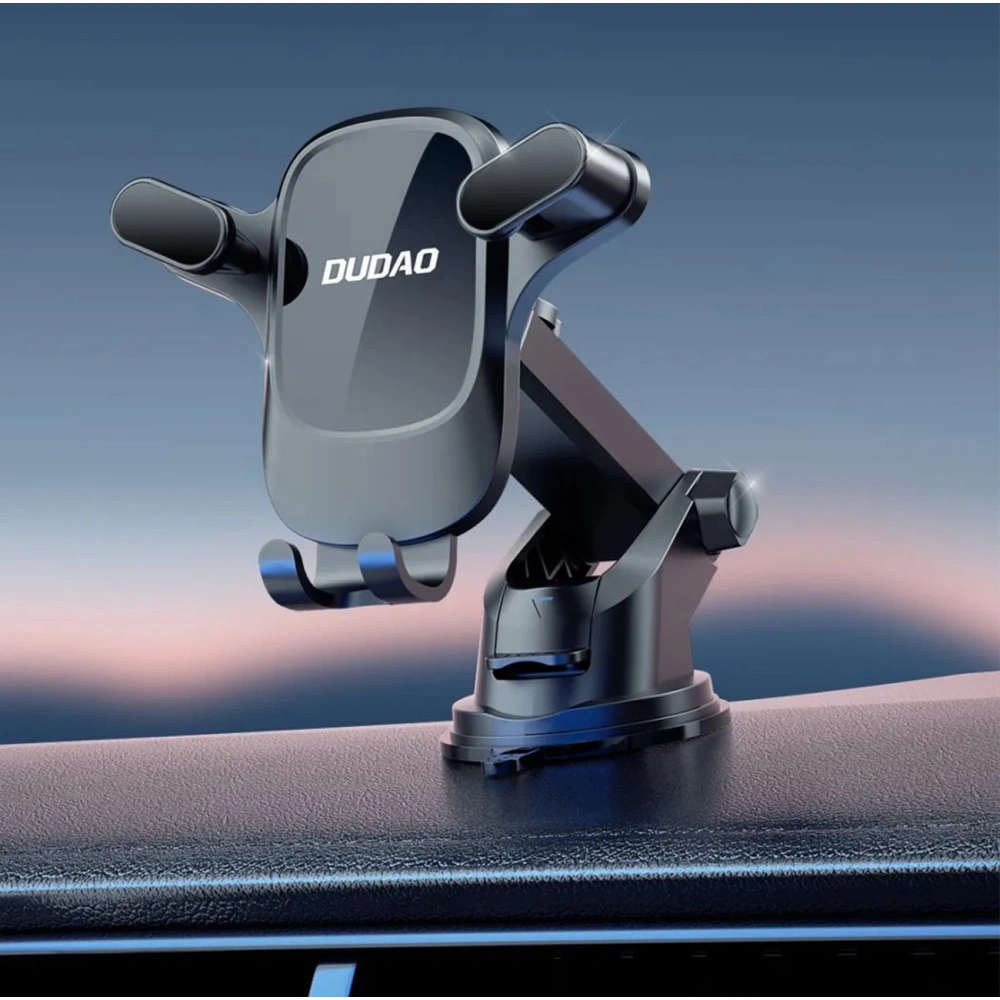 Uchwyt samochodowy grawitacyjny na kokpit Dudao F5 Pro czarny