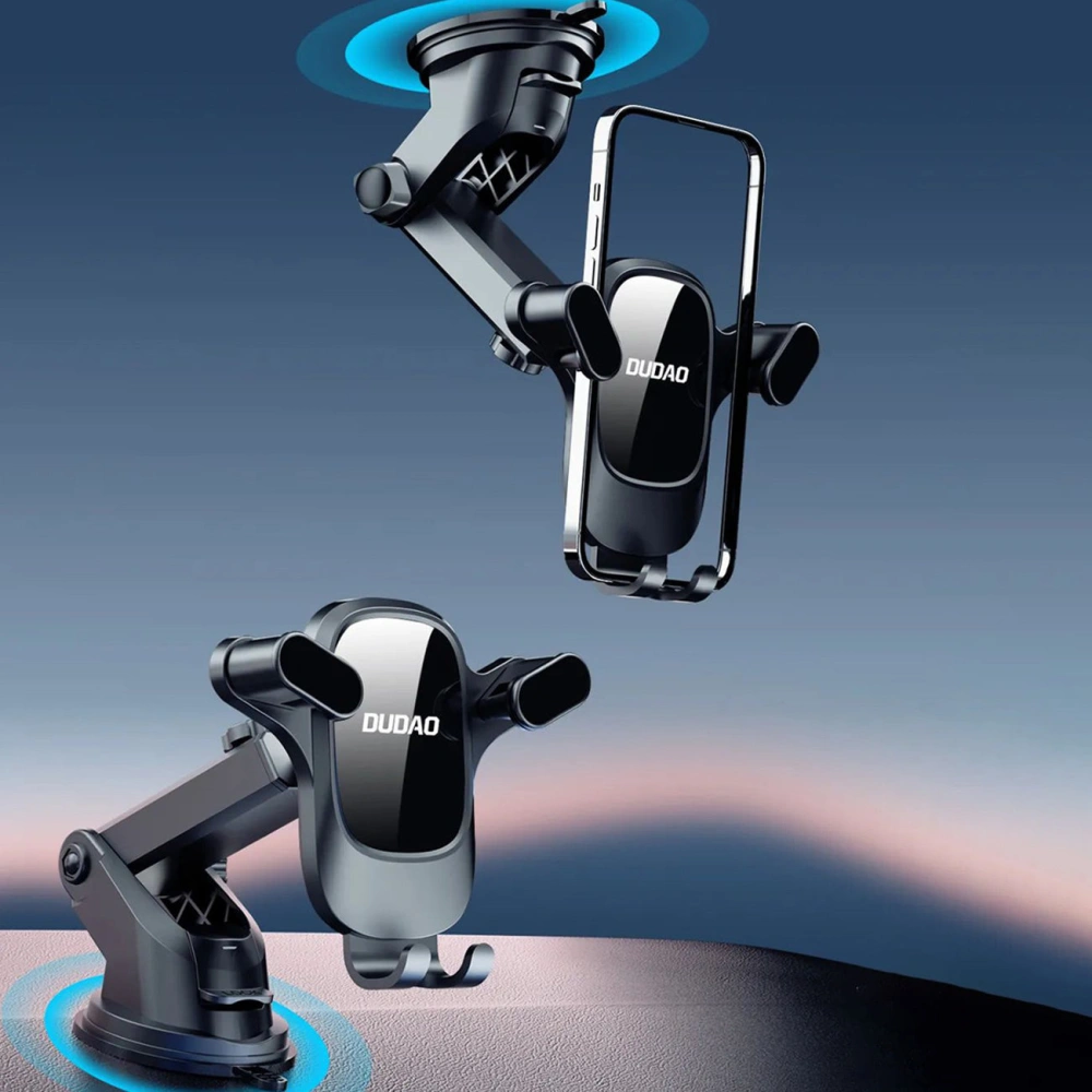 Uchwyt samochodowy grawitacyjny na kokpit Dudao F5 Pro czarny
