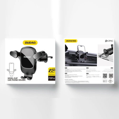 Kup Dudao Suport gravitațional auto pentru grila de ventilație F5 Pro negru - DDA272 - {ean13} - Sklep Home Screen