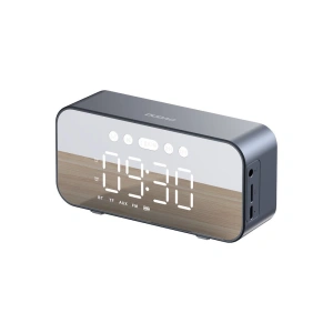Kup Dudao Difuzor wireless Y17 ceas, ceas cu alarmă, 1200mAh, AUX, FM, BT 5.3 argintiu - DDA277 - {ean13} - Sklep Home Screen