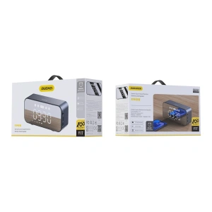 Kup Dudao Difuzor wireless Y17 ceas, ceas cu alarmă, 1200mAh, AUX, FM, BT 5.3 argintiu - DDA277 - {ean13} - Sklep Home Screen