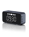 Buy Dudao Y17 wireless speaker watch, alarm clock, 1200mAh, AUX, FM, BT 5.3 silver - DDA277 - {ean13} - Home Screen Store Europe