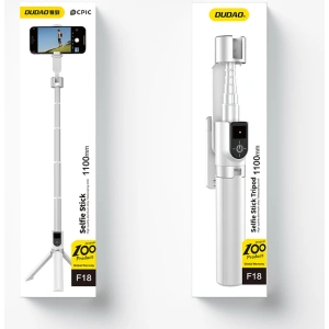 Kup Dudao Selfie stick și trepied F18W remote BT alb - DDA278 - {ean13} - Sklep Home Screen