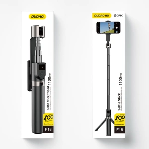 Kup Dudao Selfie stick și trepied F18B telecomandă BT negru - DDA279 - {ean13} - Sklep Home Screen