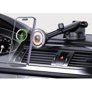 Kup Dudao Suport auto magnetic F12MAX+ cu încărcător cu inducție pentru cockpit MagSafe 15W negru - DDA284 - {ean13} - Sklep Home Screen