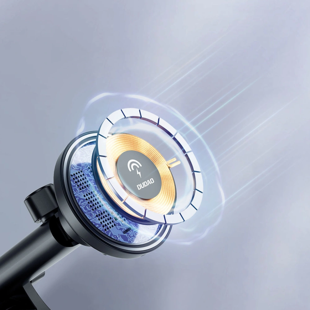 Uchwyt samochodowy magnetyczny Dudao F12MAX+ z ładowarką indukcyjną na kokpit MagSafe 15W czarny