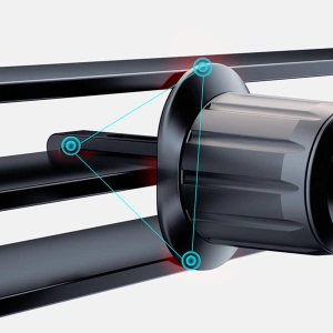 Magnetický automobilový držák Dudao F12MAX s indukční nabíječkou na ventilační mřížku MagSafe 15W černý