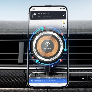 Kup Dudao Suport auto magnetic F12MAX cu încărcător inductiv pentru grila de ventilație MagSafe 15W negru - DDA285 - {ean13} - Sklep Home Screen