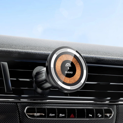 Kup Dudao Suport auto magnetic F12MAX cu încărcător inductiv pentru grila de ventilație MagSafe 15W negru - DDA285 - {ean13} - Sklep Home Screen