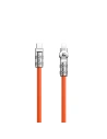Dudao Cablu unghiular L24CL USB-C / Lightning 30W, 1m portocaliu