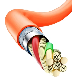 Kabel kątový Dudao L24CL USB-C / Lightning 30W, 1m oranžový
