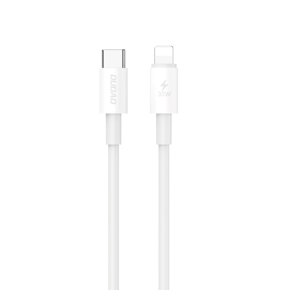 Kabel Dudao L6W USB-C / Lightning 30W, PD, 1m  biały