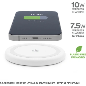 Kup Induktive Ladestation PURO Wireless Charging Station QI 10W (weiß) - PUR725 - {ean13} - Sklep Home Screen
