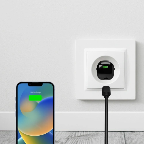 Kup PURO MiniPro Wandladegerät GaN USB-C 20W PD (schwarz) - PUR727 - {ean13} - Sklep Home Screen