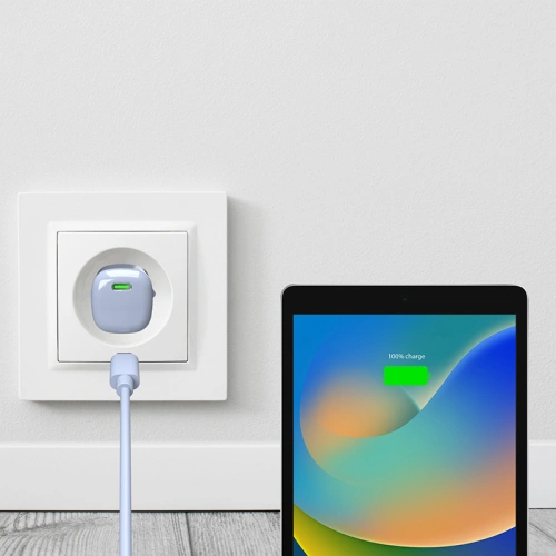 Kup PURO MiniPro Wandladegerät GaN USB-C 20W PD (blau) - PUR728 - {ean13} - Sklep Home Screen