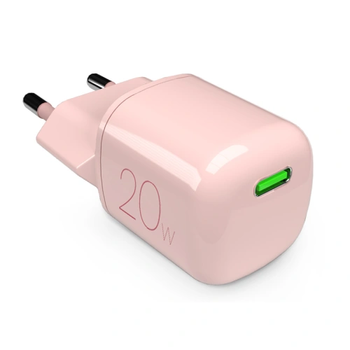 Kup PURO MiniPro Încărcător de perete GaN USB-C 20W PD (roz) - PUR729 - {ean13} - Sklep Home Screen