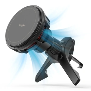 Buy Ringke Peltier Magnetic car holder with charger Black - RGK1828 - {ean13} - Home Screen Store Europe