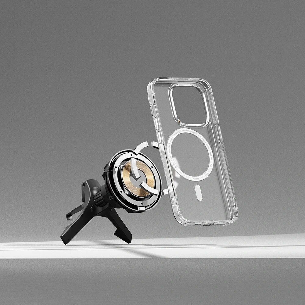 Uchwyt samochodowy do kratki nawiewu Ringke Peltier Magnetic z ładowarką Black