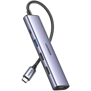 Kup UGREEN CM478 Adapter Hub USB-C zu HDMI, USB-A 3.0, 2x USB-A 2.0, PD - UGR1685 - {ean13} - Sklep Home Screen