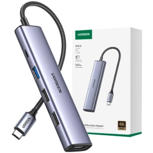 Kup UGREEN CM478 Adapter Hub USB-C zu HDMI, USB-A 3.0, 2x USB-A 2.0, PD - UGR1685 - {ean13} - Sklep Home Screen