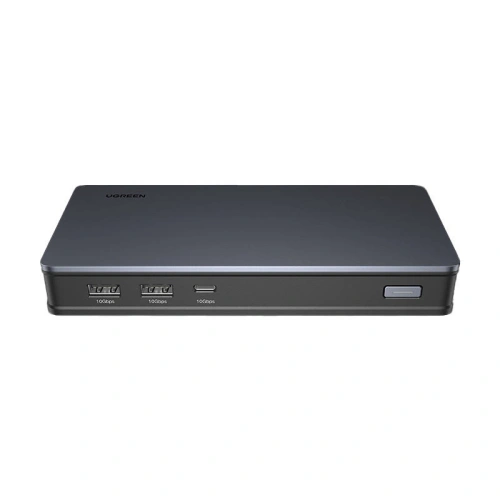 Kup UGREEN CM615 USB-C Hub-Adapter mit 2x USB-A, USB-C 3.1, 2x HDMI, 2x DP, SD/TF, RJ45 - UGR1686 - {ean13} - Sklep Home Screen