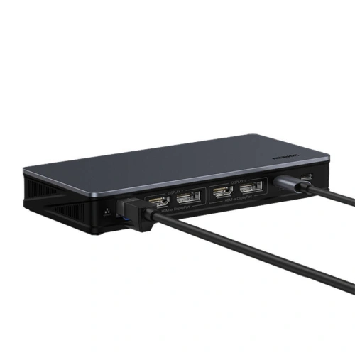 Kup UGREEN CM615 USB-C Hub-Adapter mit 2x USB-A, USB-C 3.1, 2x HDMI, 2x DP, SD/TF, RJ45 - UGR1686 - {ean13} - Sklep Home Screen