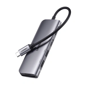 Kup UGREEN CM195 Adapter Hub USB-C zu HDMI, 2xUSB-A 3.0, SD/TF, PD - UGR1688 - {ean13} - Sklep Home Screen