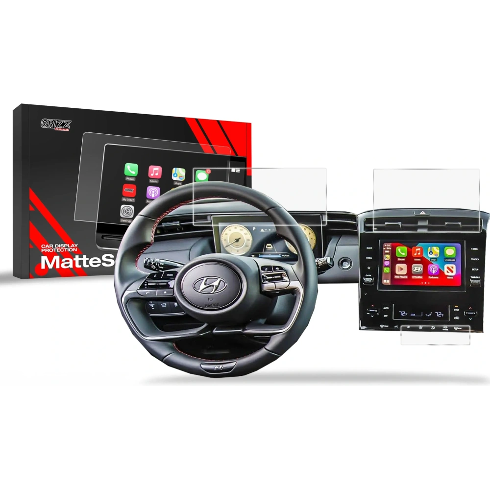 Folia matowa GrizzGlass CarDisplay Protection do Hyundai Tucson 8" (2020-2024) matowa Grizz 3w1