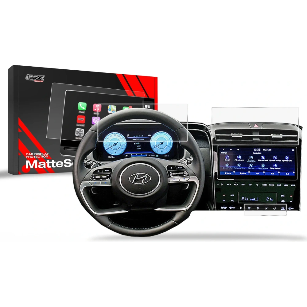 Folia matowa GrizzGlass CarDisplay Protection do Hyundai Tucson 10,25" (2020-2024) matowa Grizz 3w1