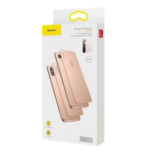 Kup Ochranné sklo Baseus 0.3mm na zadní stranu krytu iPhone X / XS - zlaté - BSU215GLD - {ean13} - Sklep Home Screen