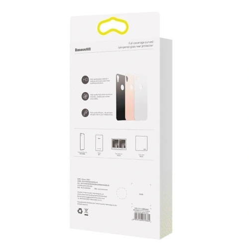 Kup Ochranné sklo Baseus 0.3mm na zadní stranu krytu iPhone X / XS - zlaté - BSU215GLD - {ean13} - Sklep Home Screen