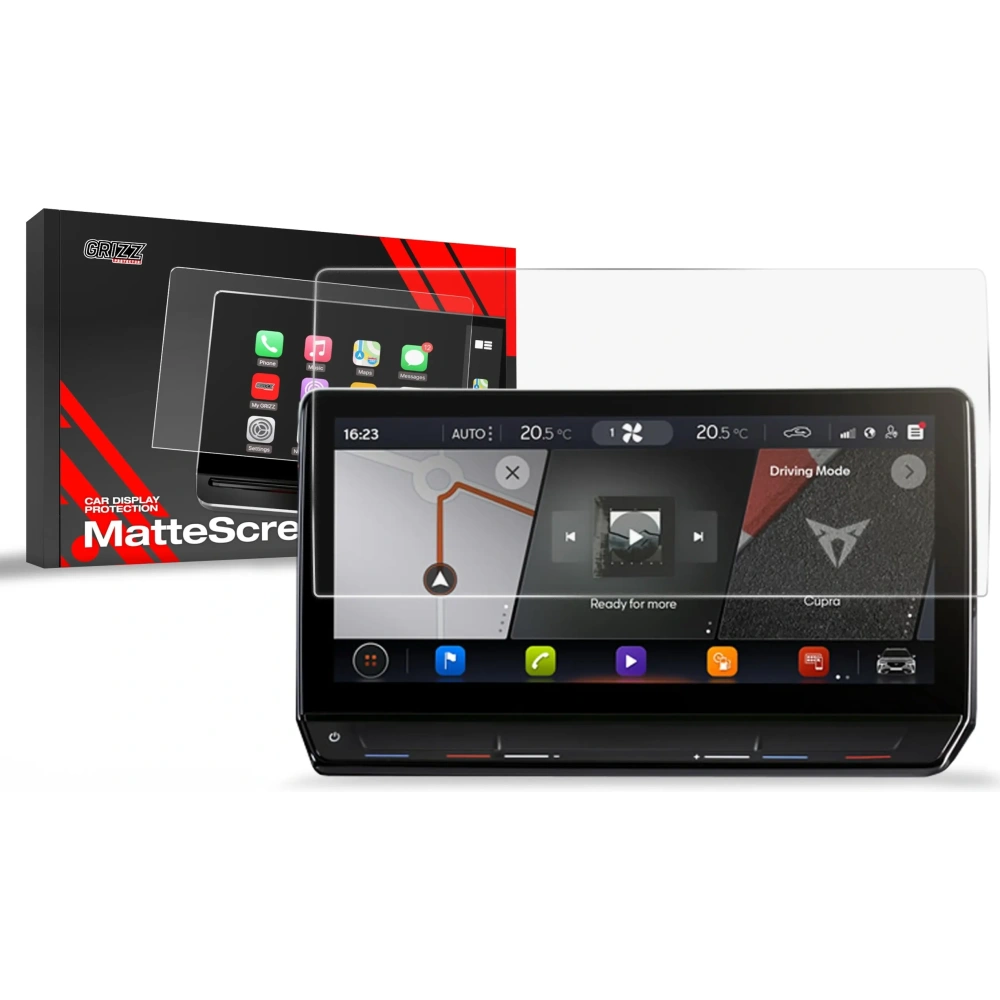 Folia matowa GrizzGlass CarDisplay Protection do Cupra Leon 12" (2020-2024)