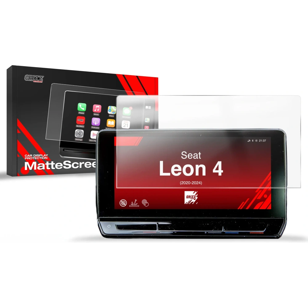 Folia matowa GrizzGlass CarDisplay Protection do Seat Leon 4 10" (2020-2024)