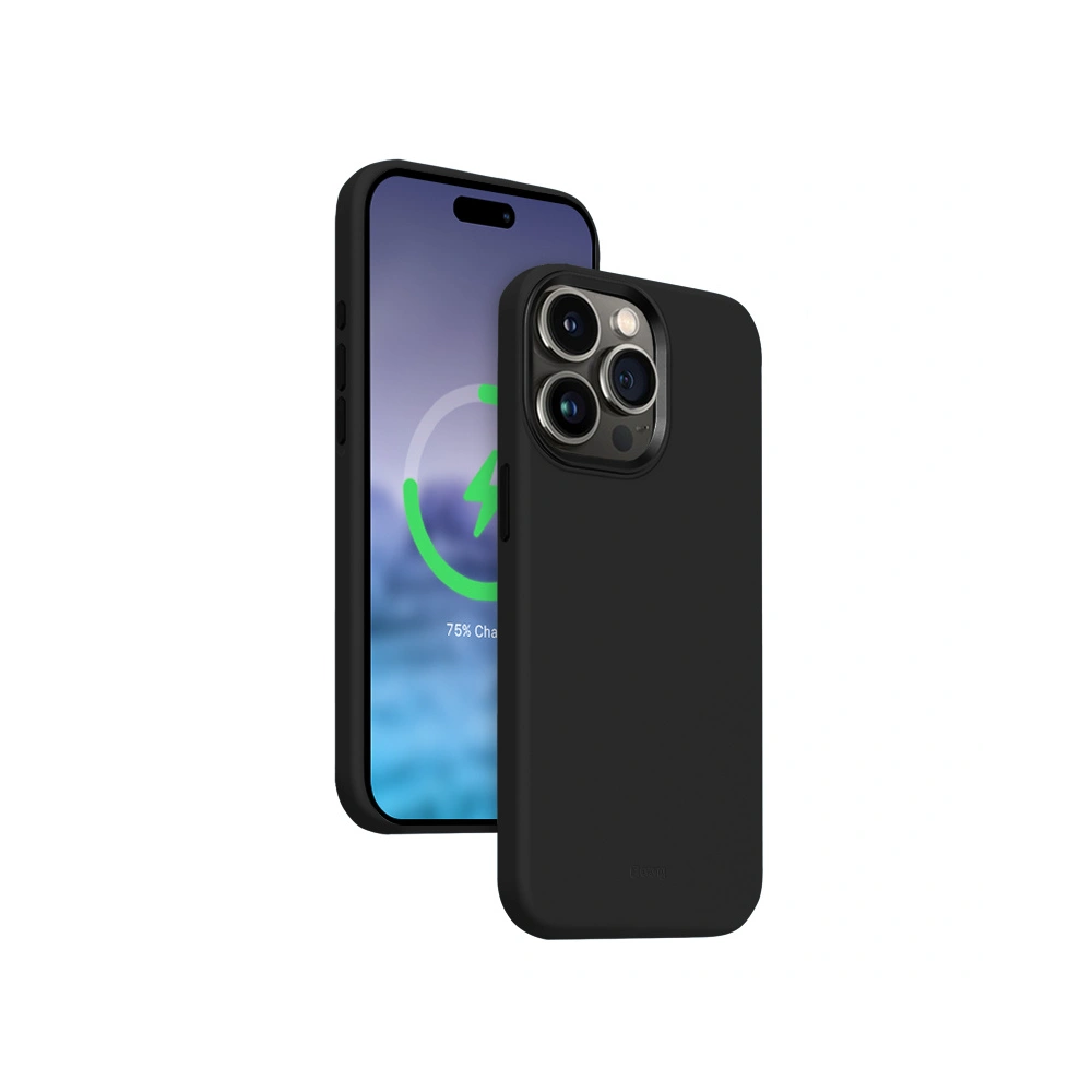 Etui Crong Color Cover LUX Magnetic Apple iPhone 15 Pro Max MagSafe (czarny)