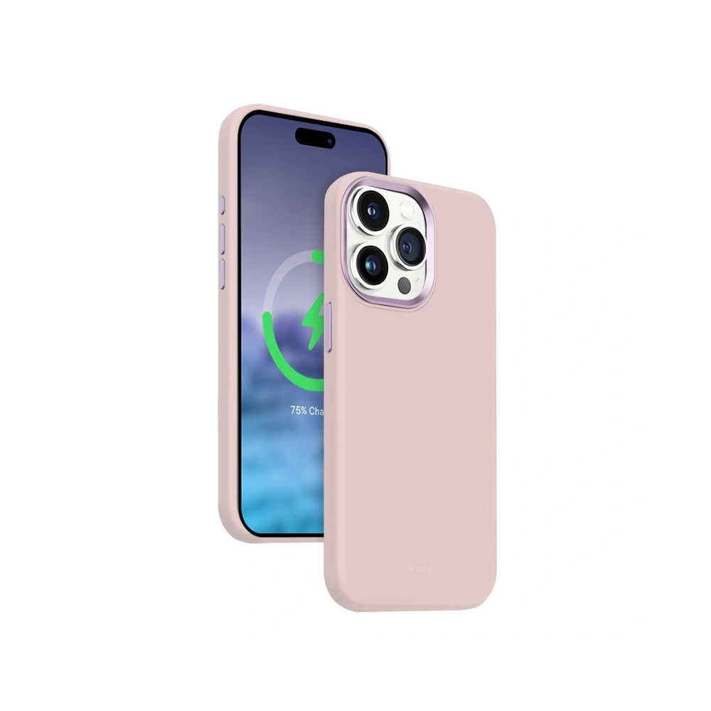 Etui Crong Color Cover LUX Magnetic Apple iPhone 15 Pro MagSafe (różowy)